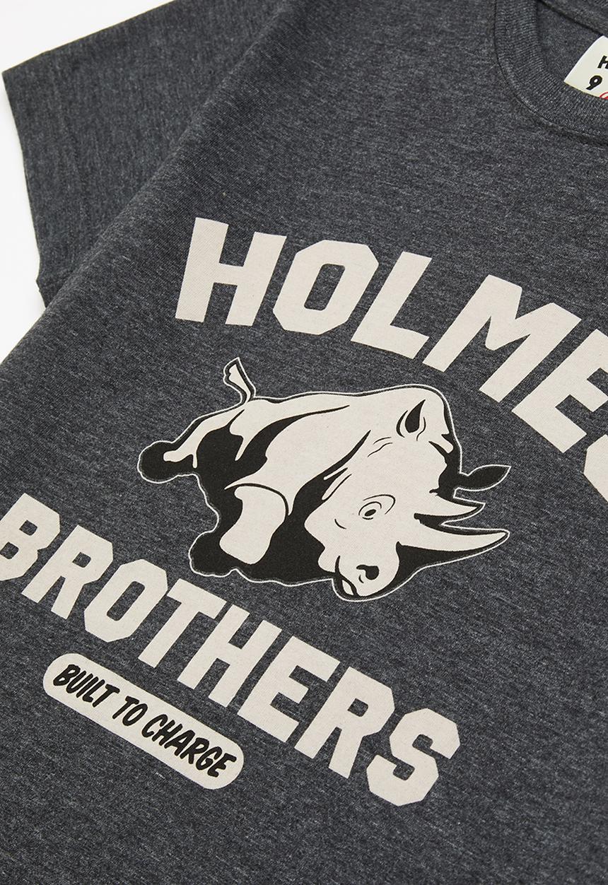 Holmes Bro's - Boys rhino t - charcoal melange