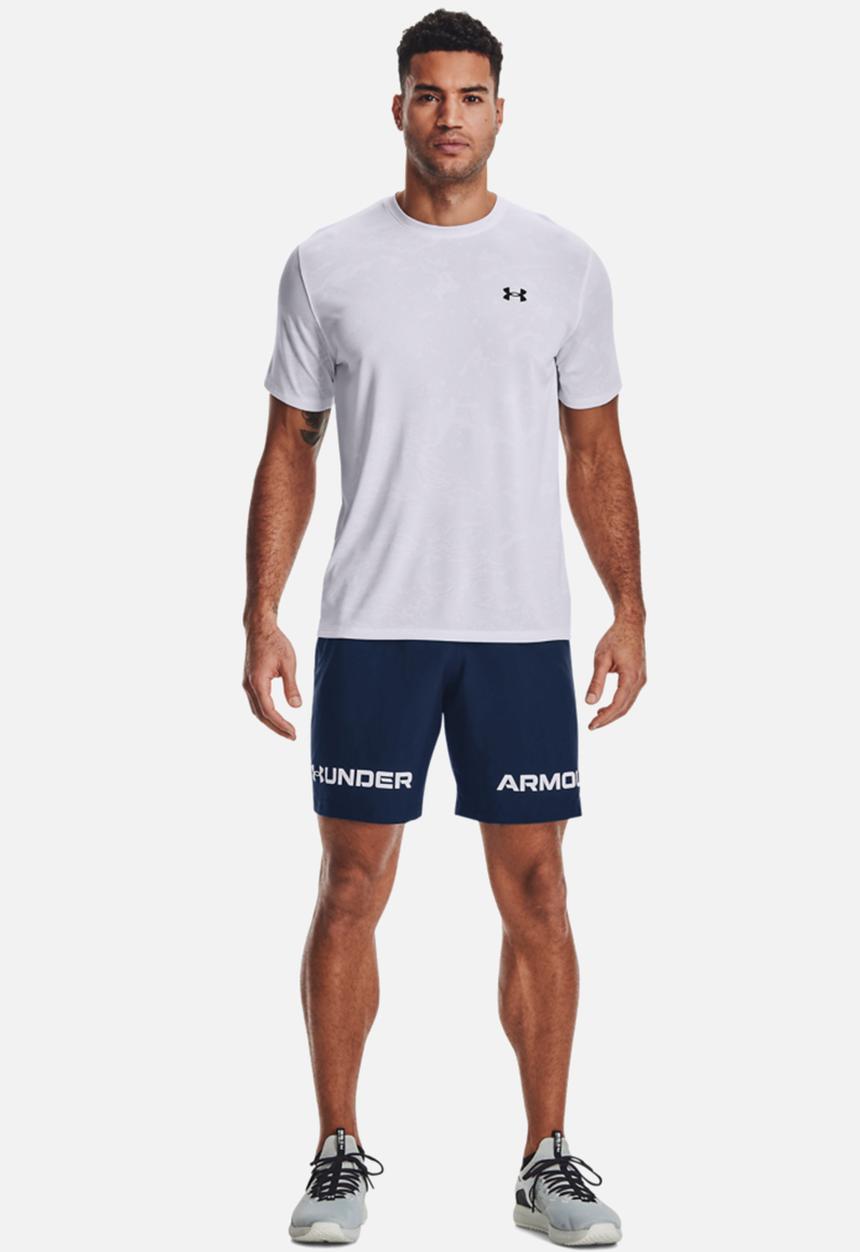 Under Armour - UA Woven Graphic Wordmark Shorts - Academy & White