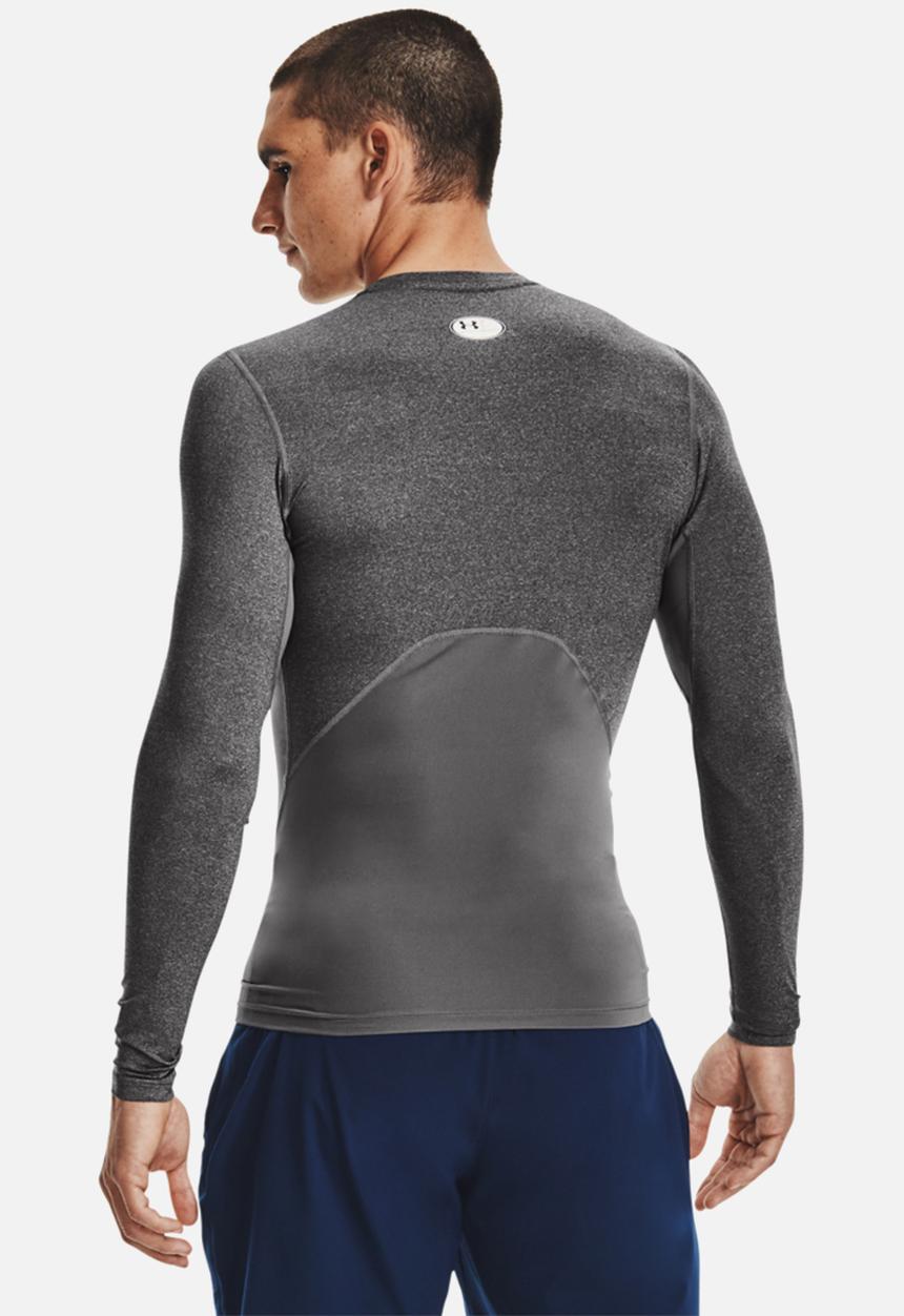 Under Armour - UA HeatGear® Armour Long Sleeve Comp Tee- Carbon heather