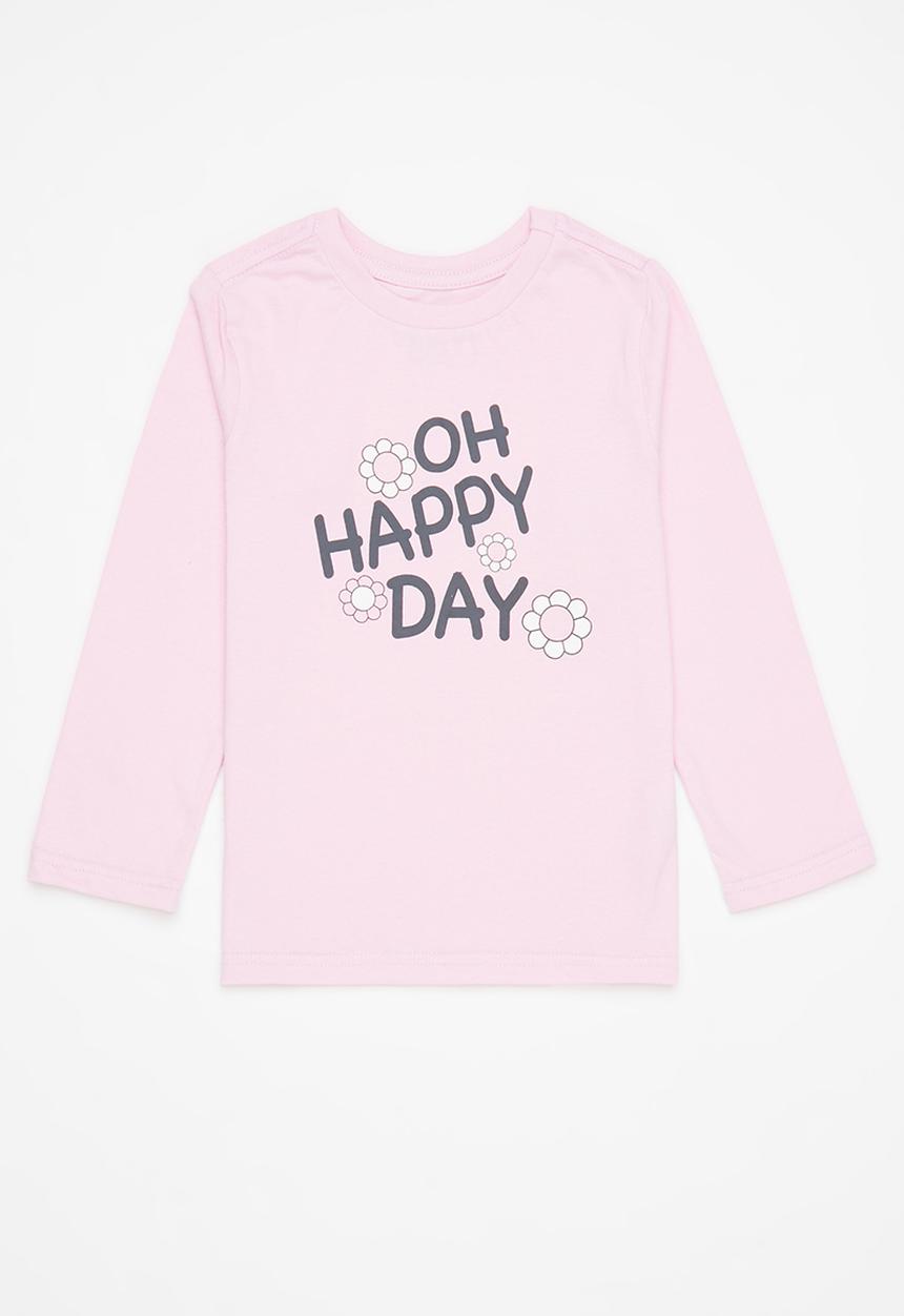Pop Candy - 2 pack printed tee - blue & pink