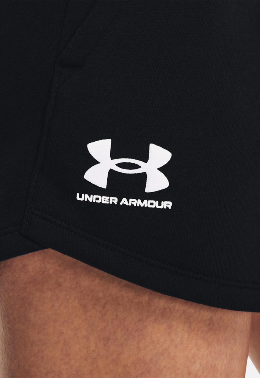 Under Armour - Rival fleece short - black & white