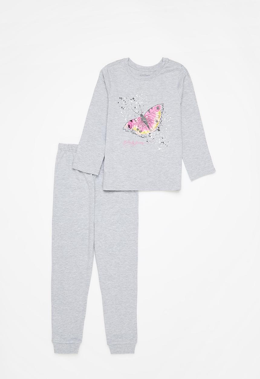 Pop Candy - Girls pj set - grey 