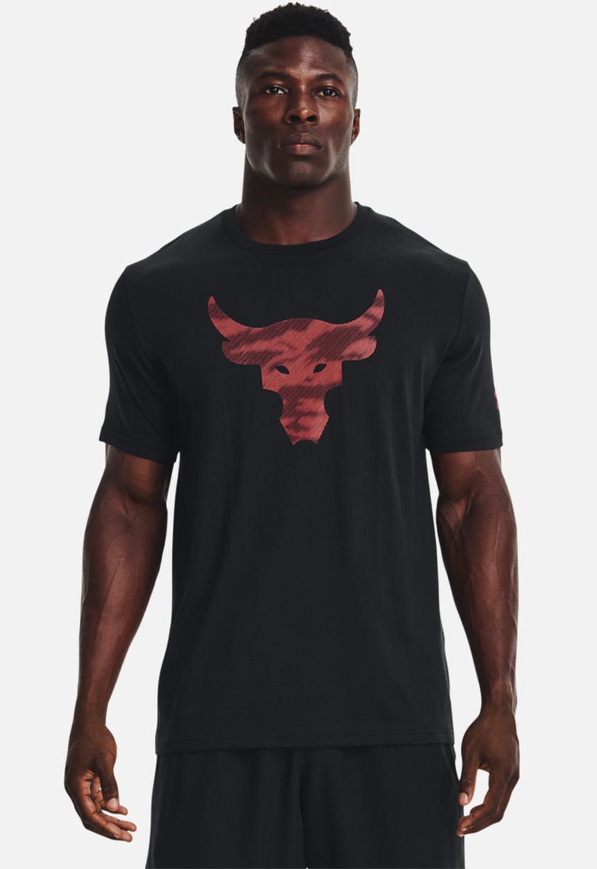Under Armour - UA Project Rock Brahma Bull Short Sleeve Tee - Black & Red