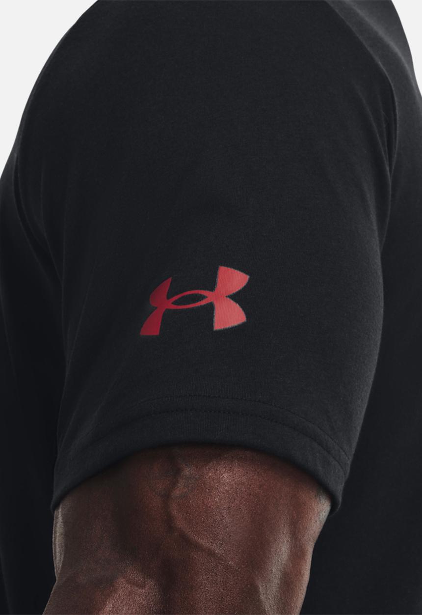 Under Armour - UA Project Rock Brahma Bull Short Sleeve Tee - Black & Red