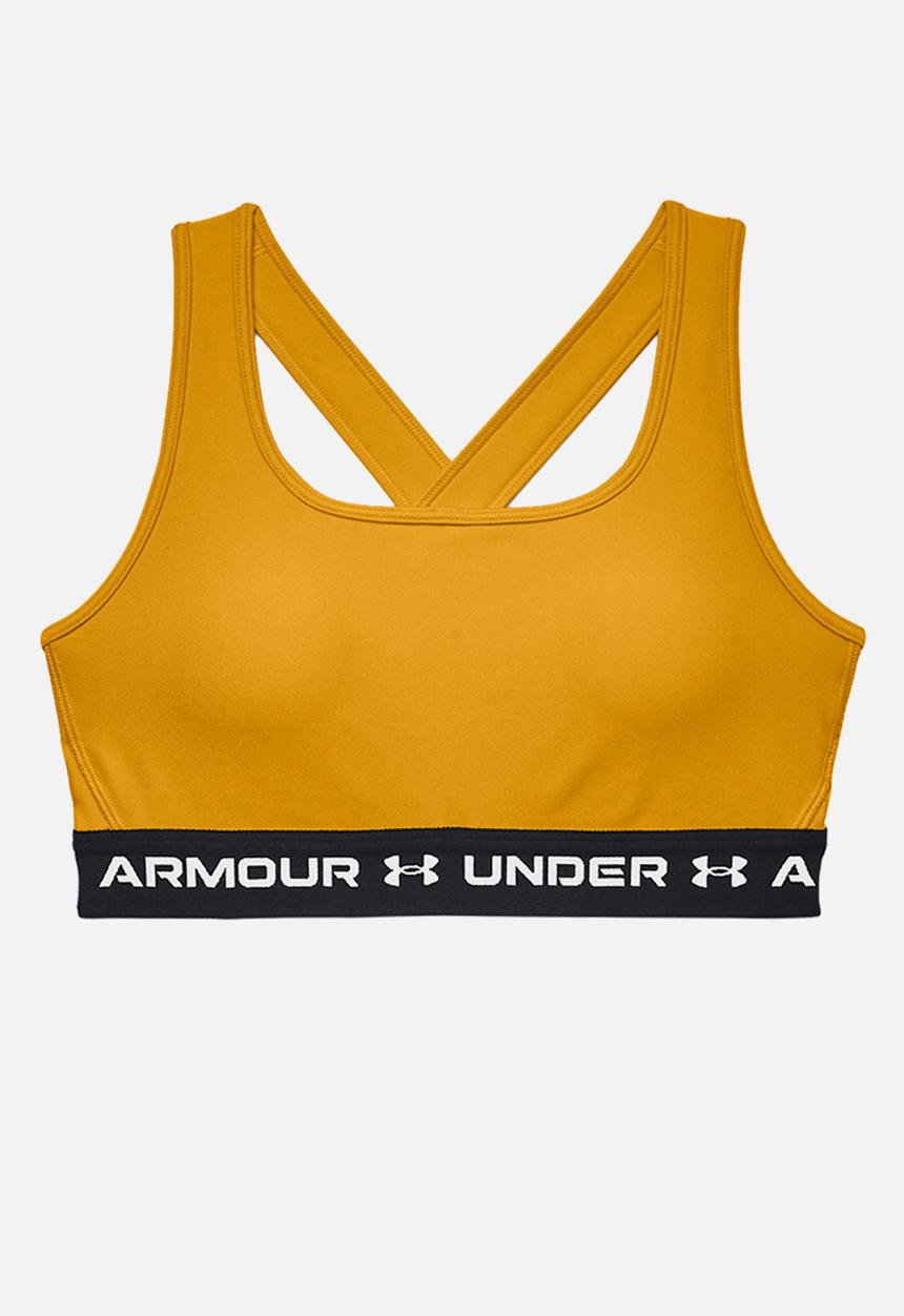 Under Armour - Crossback mid bra - cruise gold & black