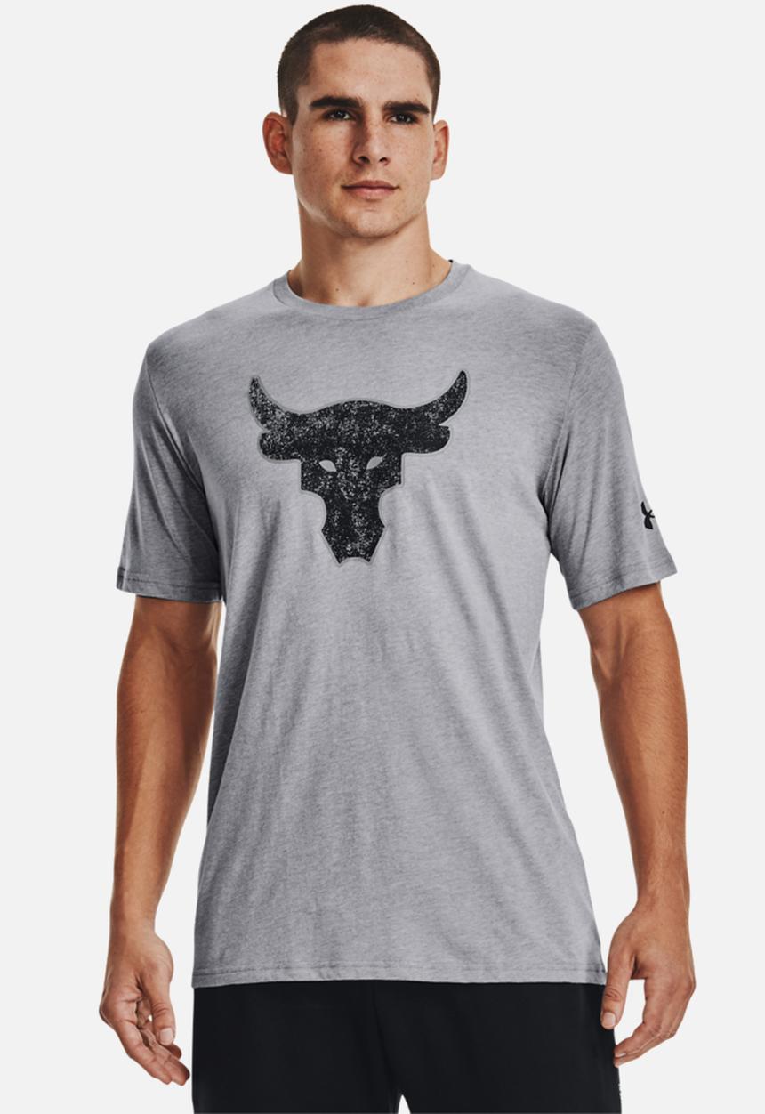 Under Armour - Project Rock Brahma Bull Short Sleeve Tee - Steel light heather