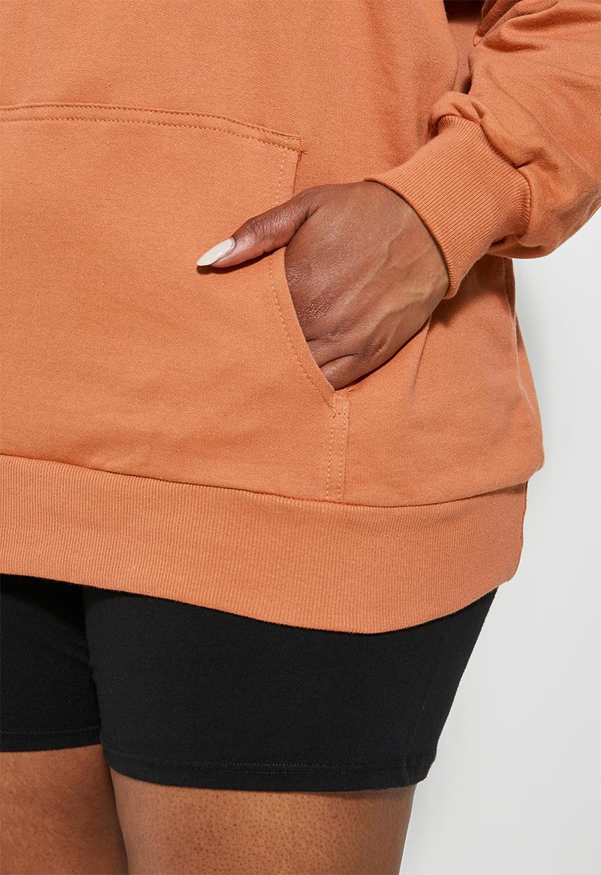 Superbalist - Longline hoodie - baked clay