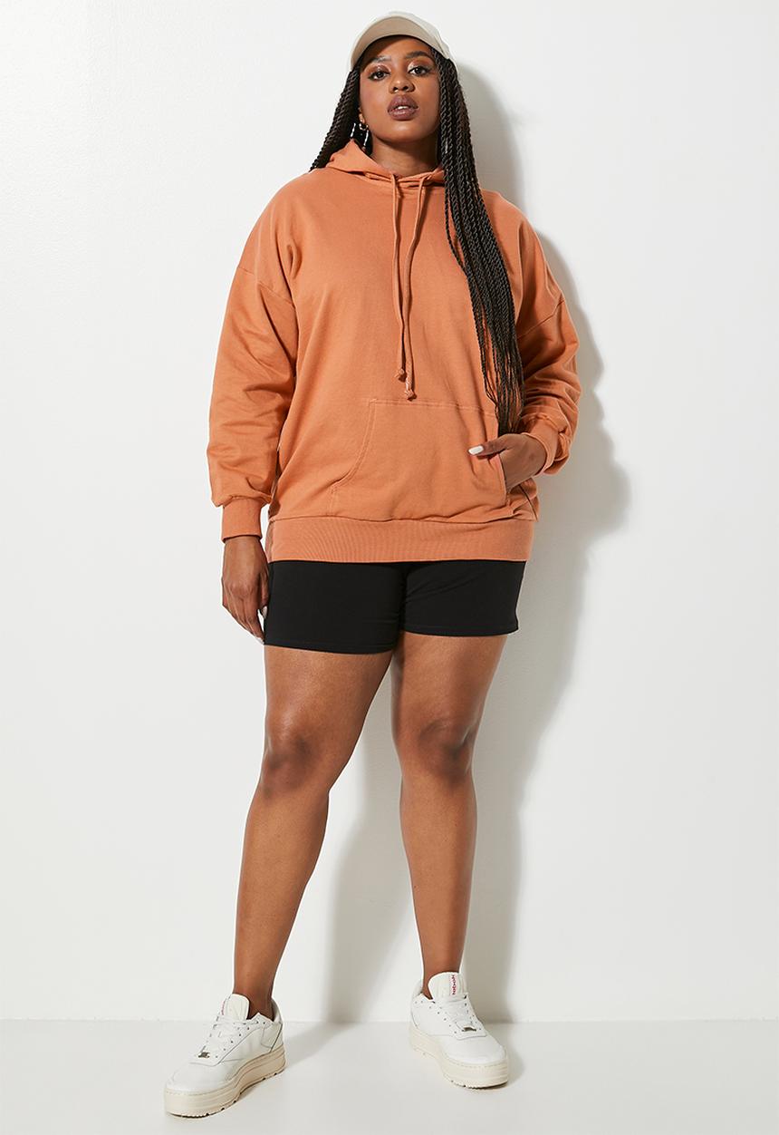 Superbalist - Longline hoodie - baked clay