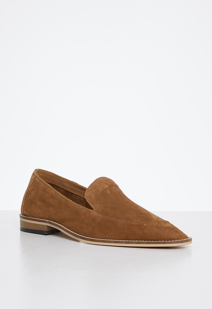 Lark & Crosse - Paul suede slip-on loafer - tan