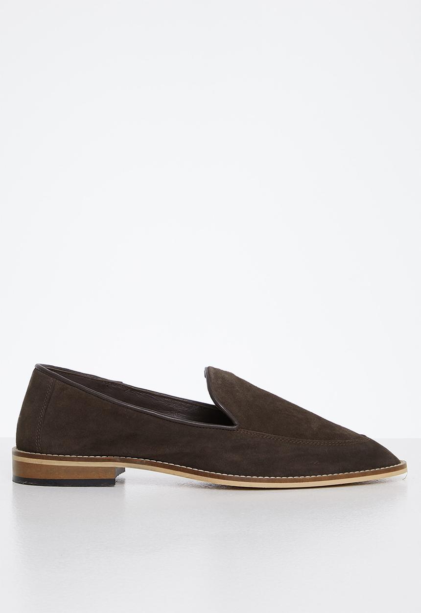 Lark & Crosse - Paul suede slip-on loafer - brown