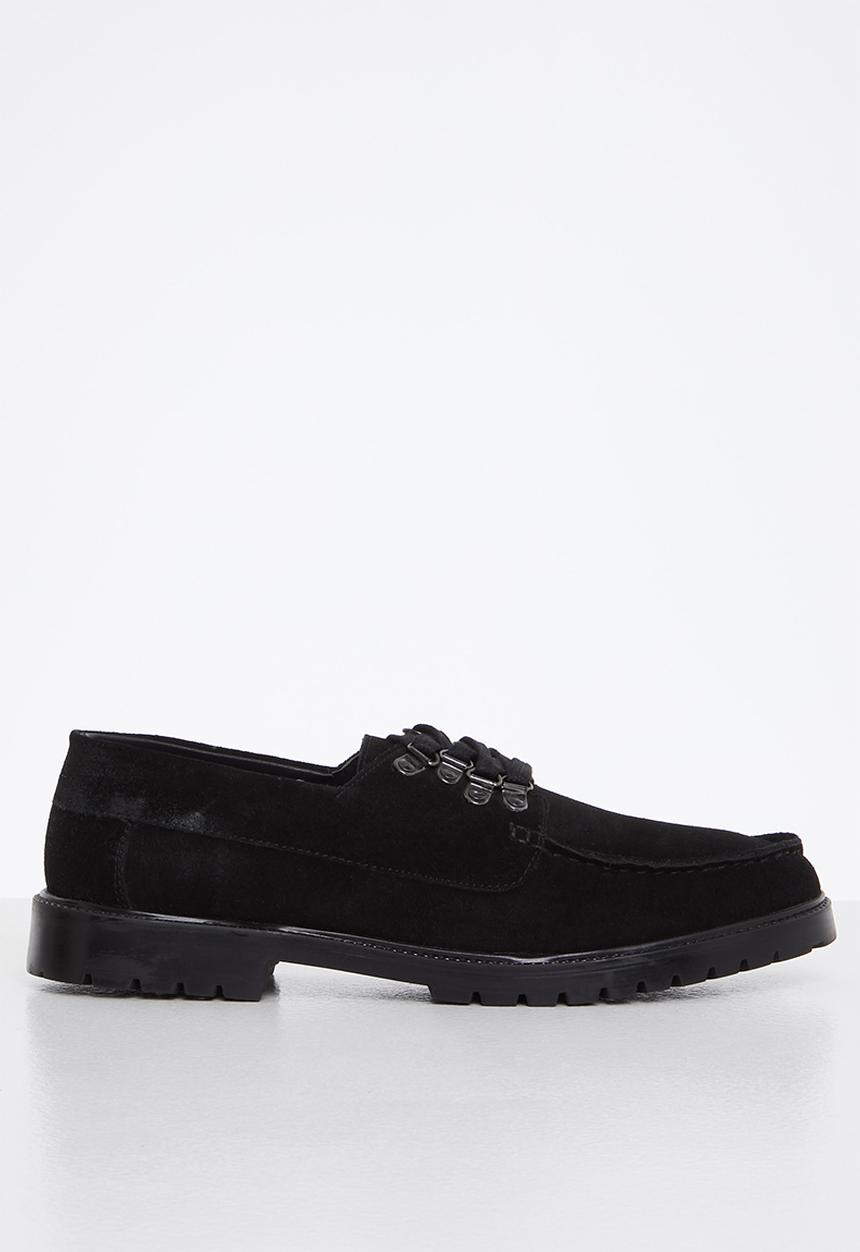 Lark & Crosse - Baker suede shoe - black