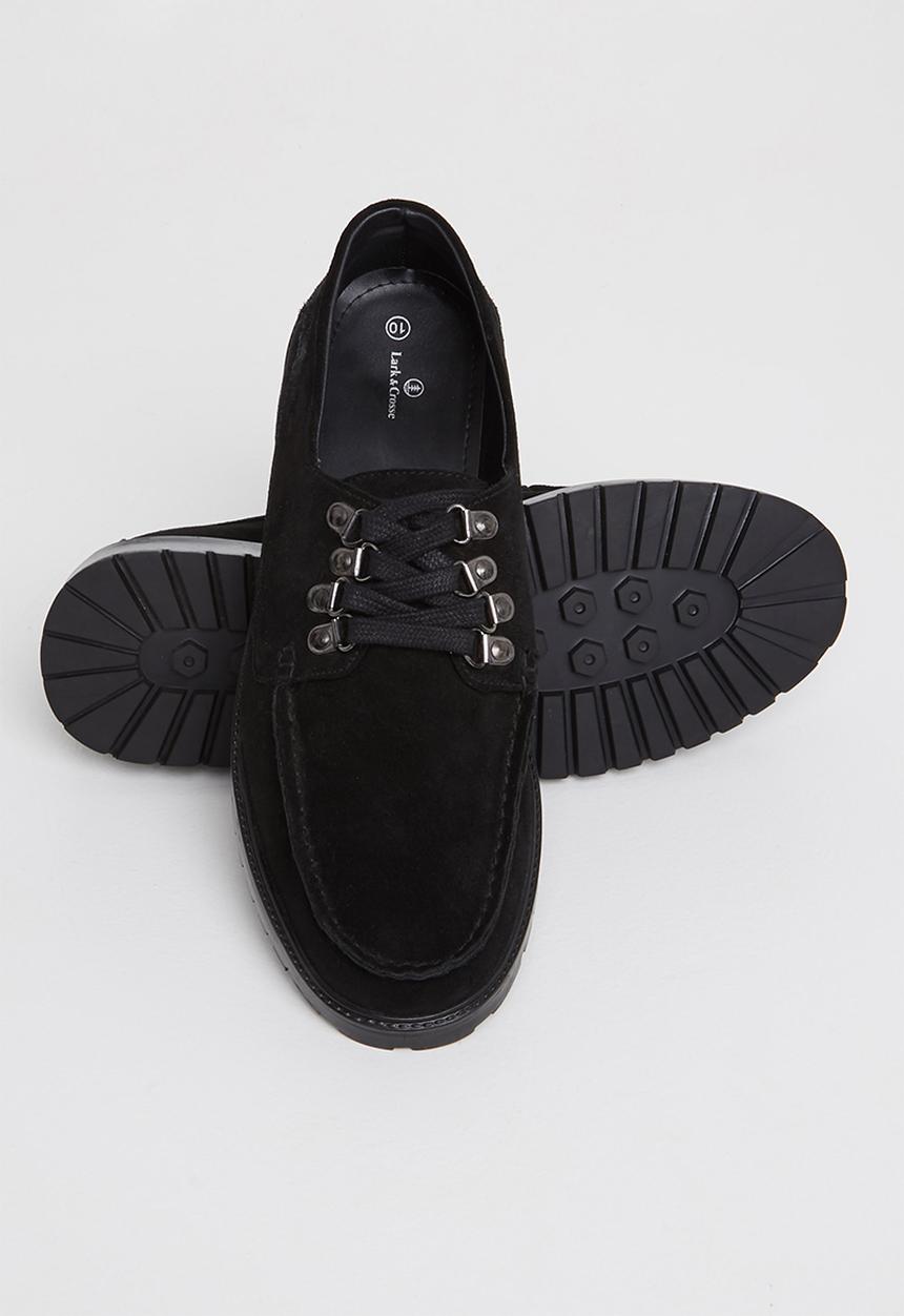 Lark & Crosse - Baker suede shoe - black