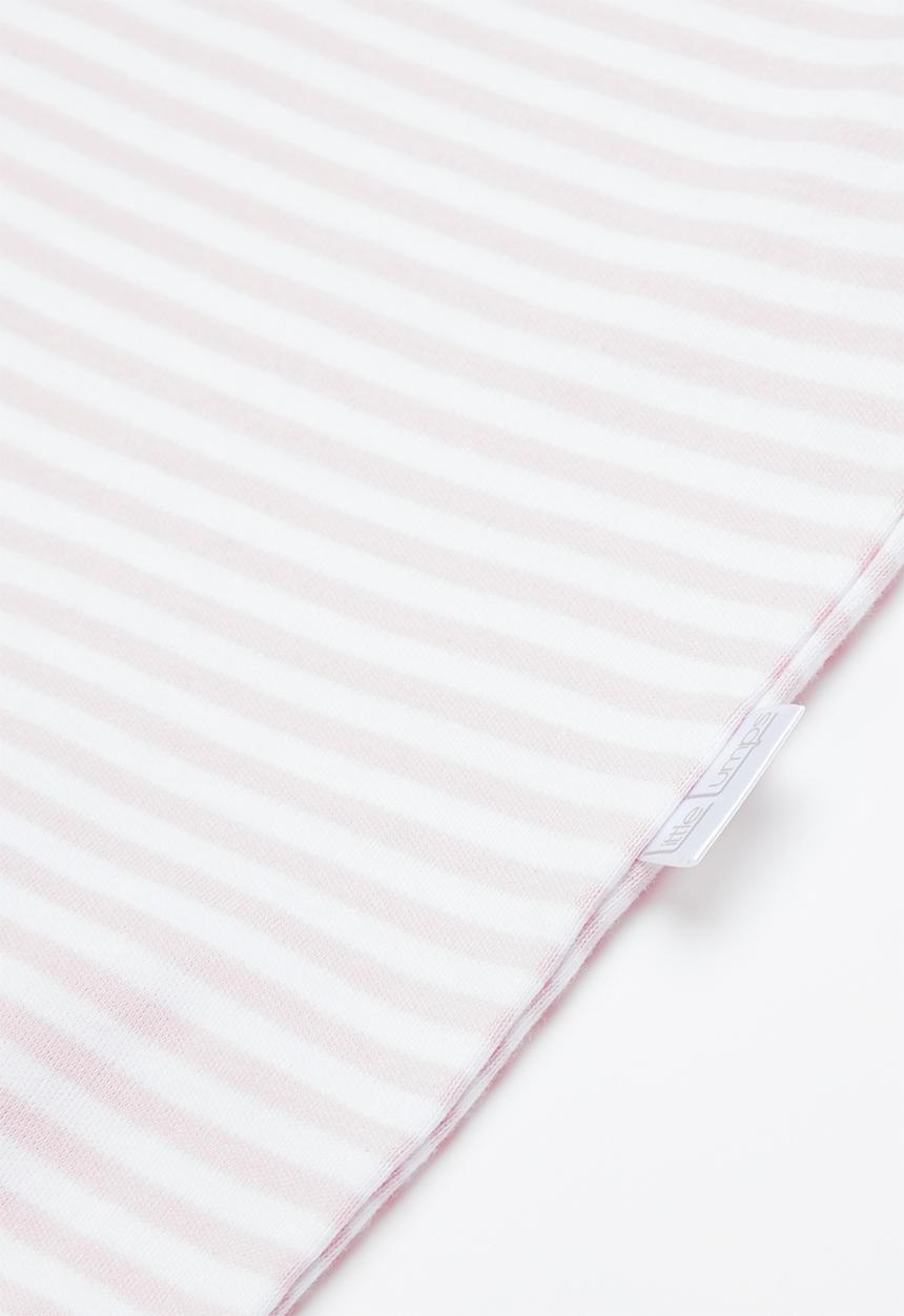 Little Lumps - Stripey babygro - pink & white 