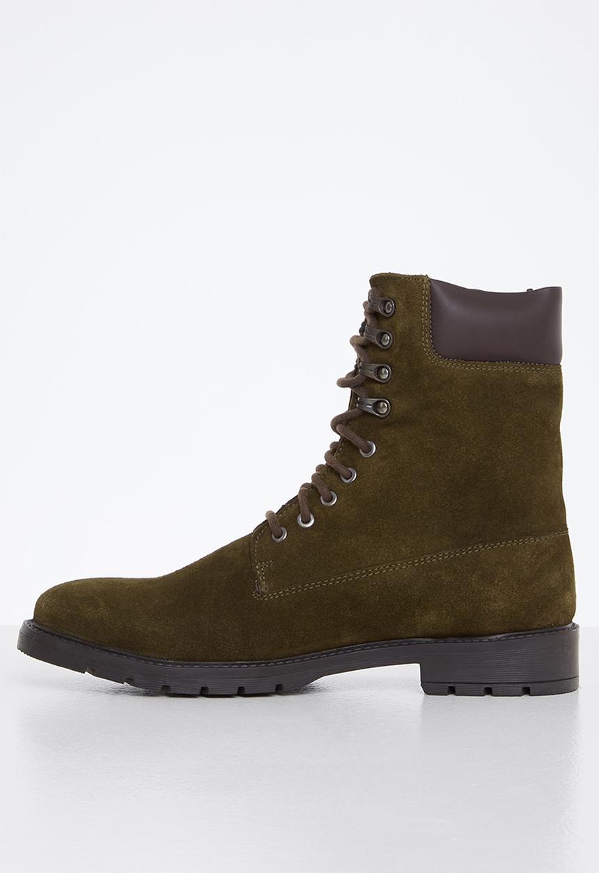 Lark & Crosse - Fred suede boot - khaki