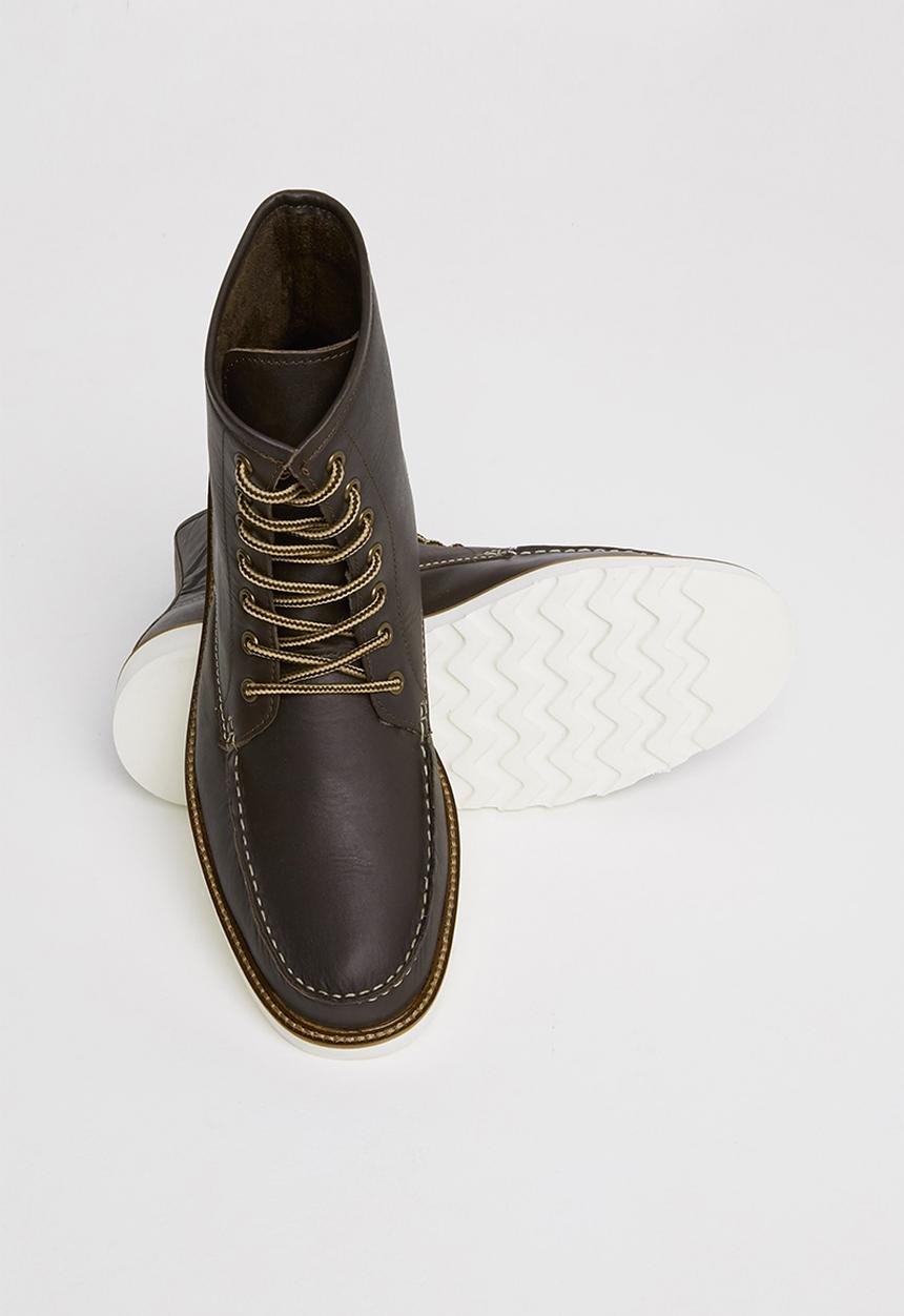 Lark & Crosse - Joey leather lace up boot - brown
