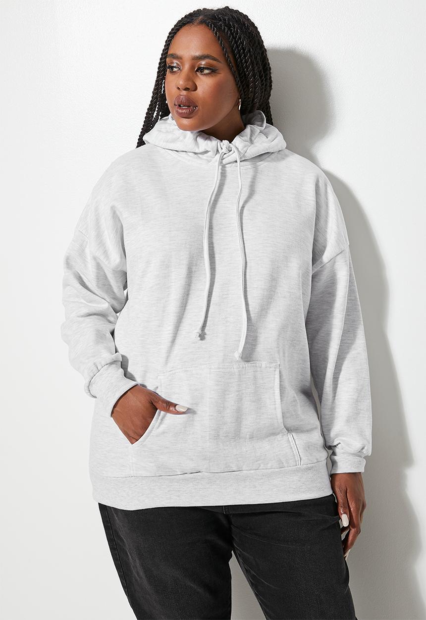 Superbalist - Longline hoodie - ice melange