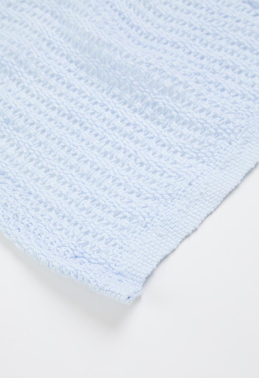 Little Lumps - Cellular blanket - blue