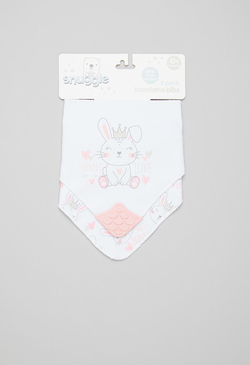 Character Group - Bunny bandana bibs - white