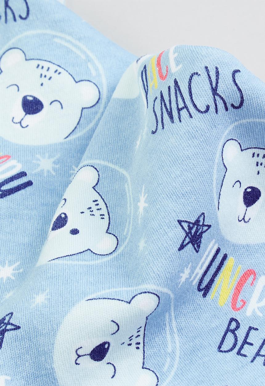 Character Group - Space bear bandana bibs - blue
