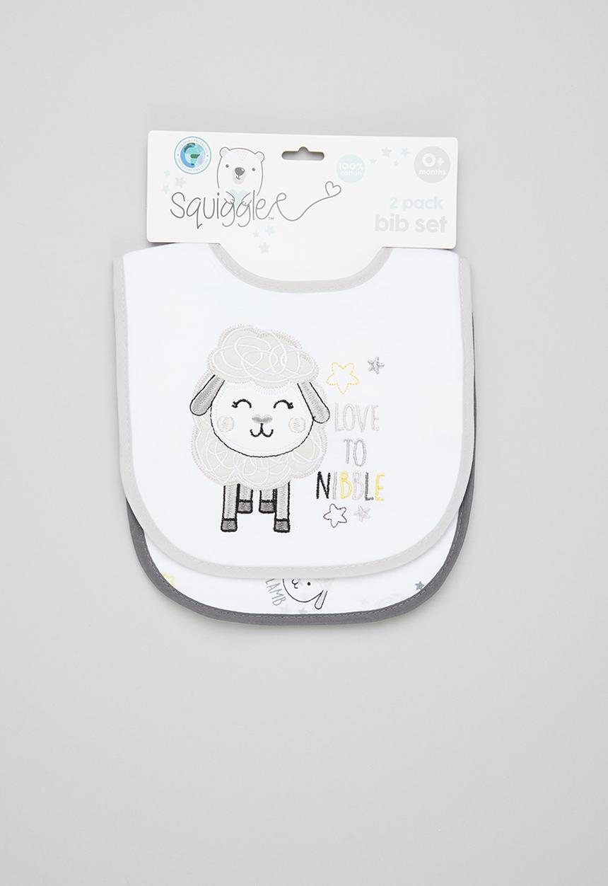 Character Group - 2-Pack jersey bibs - white/grey
