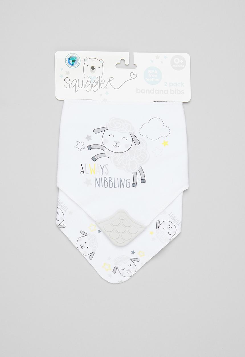 Character Group - Sheep bandana bibs - white/grey
