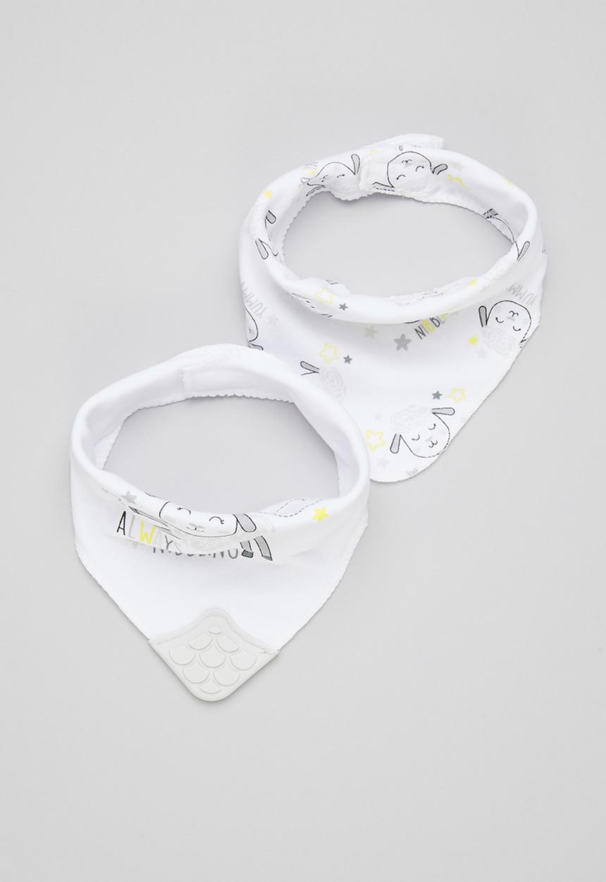 Character Group - Sheep bandana bibs - white/grey