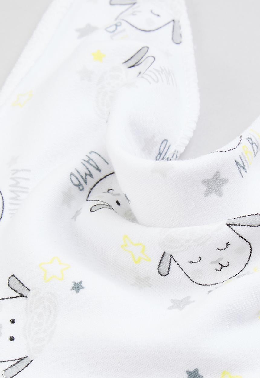 Character Group - Sheep bandana bibs - white/grey