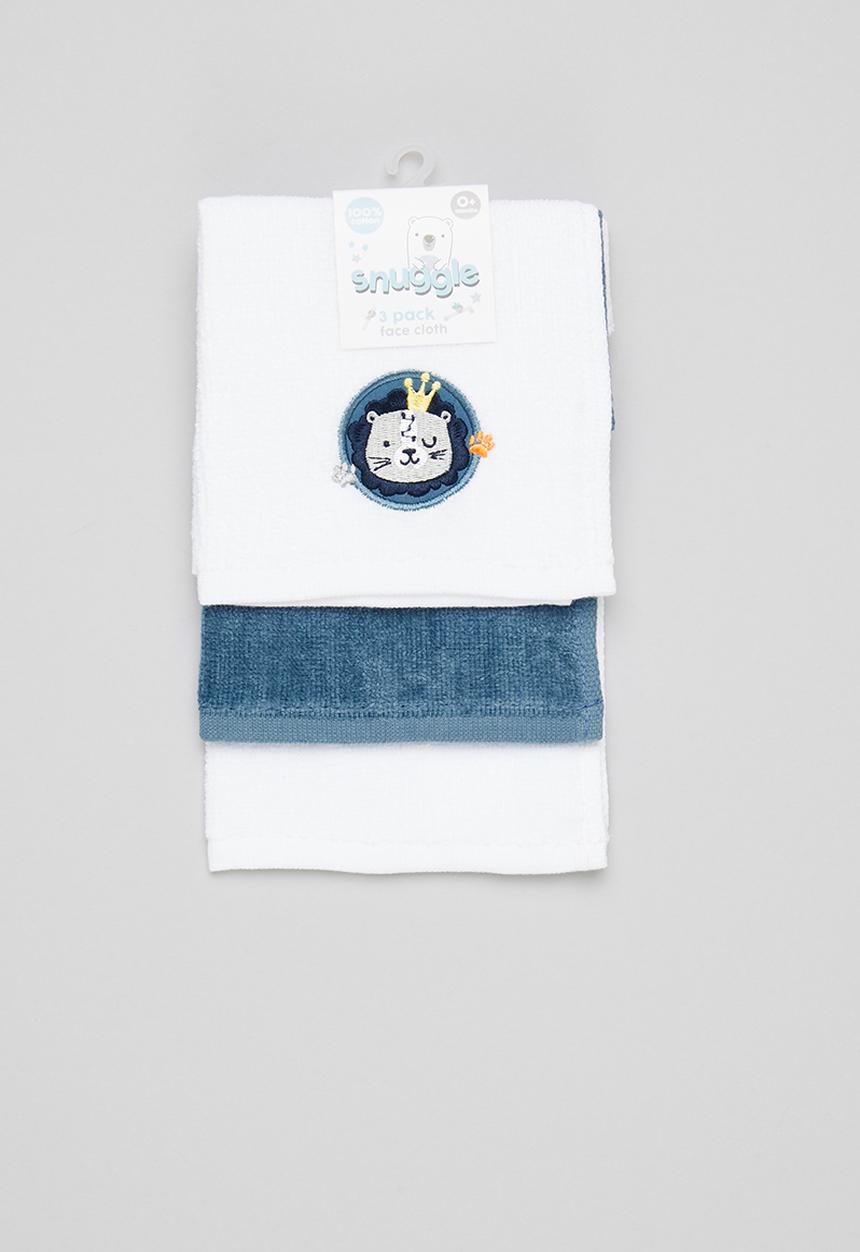 Character Group - 3-Pack face cloths - white/blue