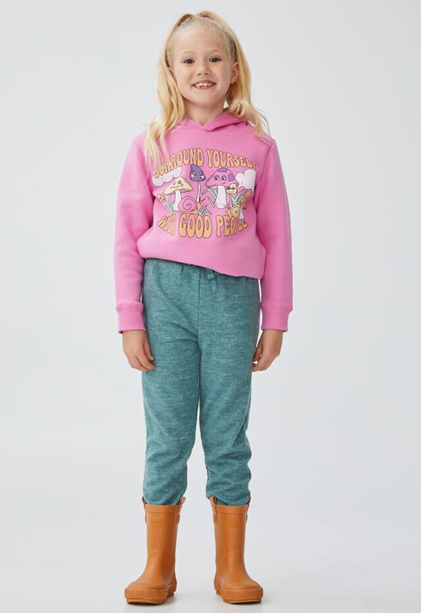 Cotton On - Super soft marlo trackpant - turtle green marle