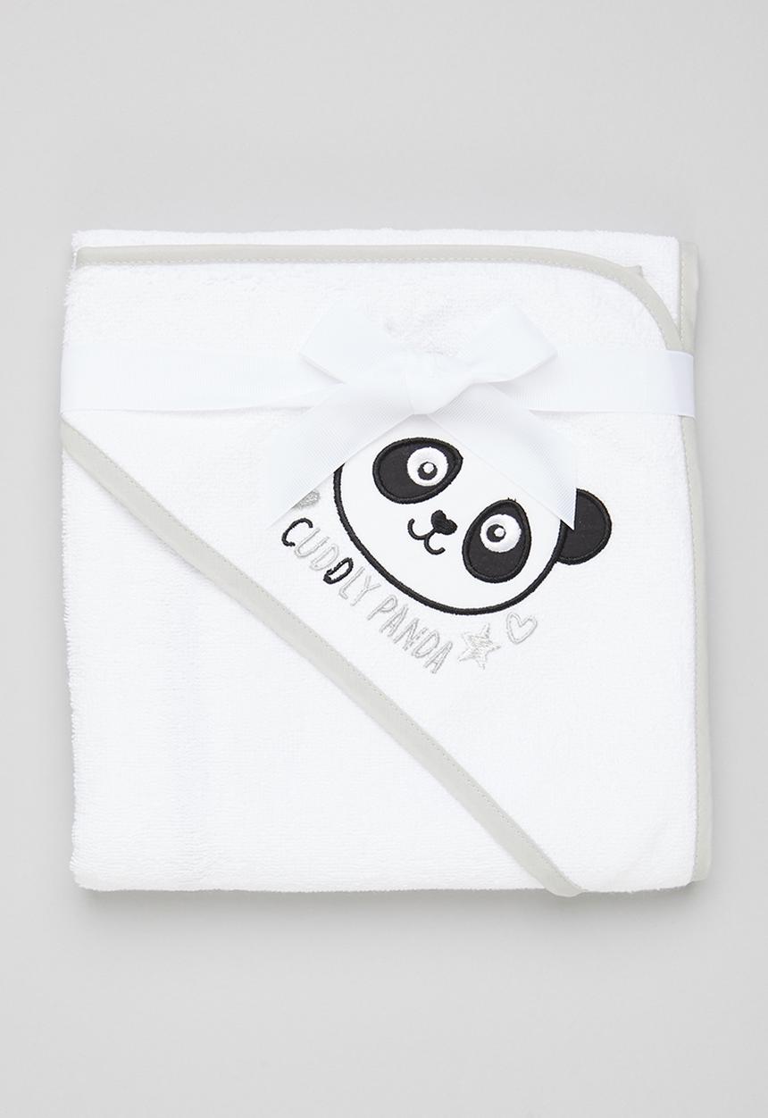 Character Group - Panda hooded towel - white/grey