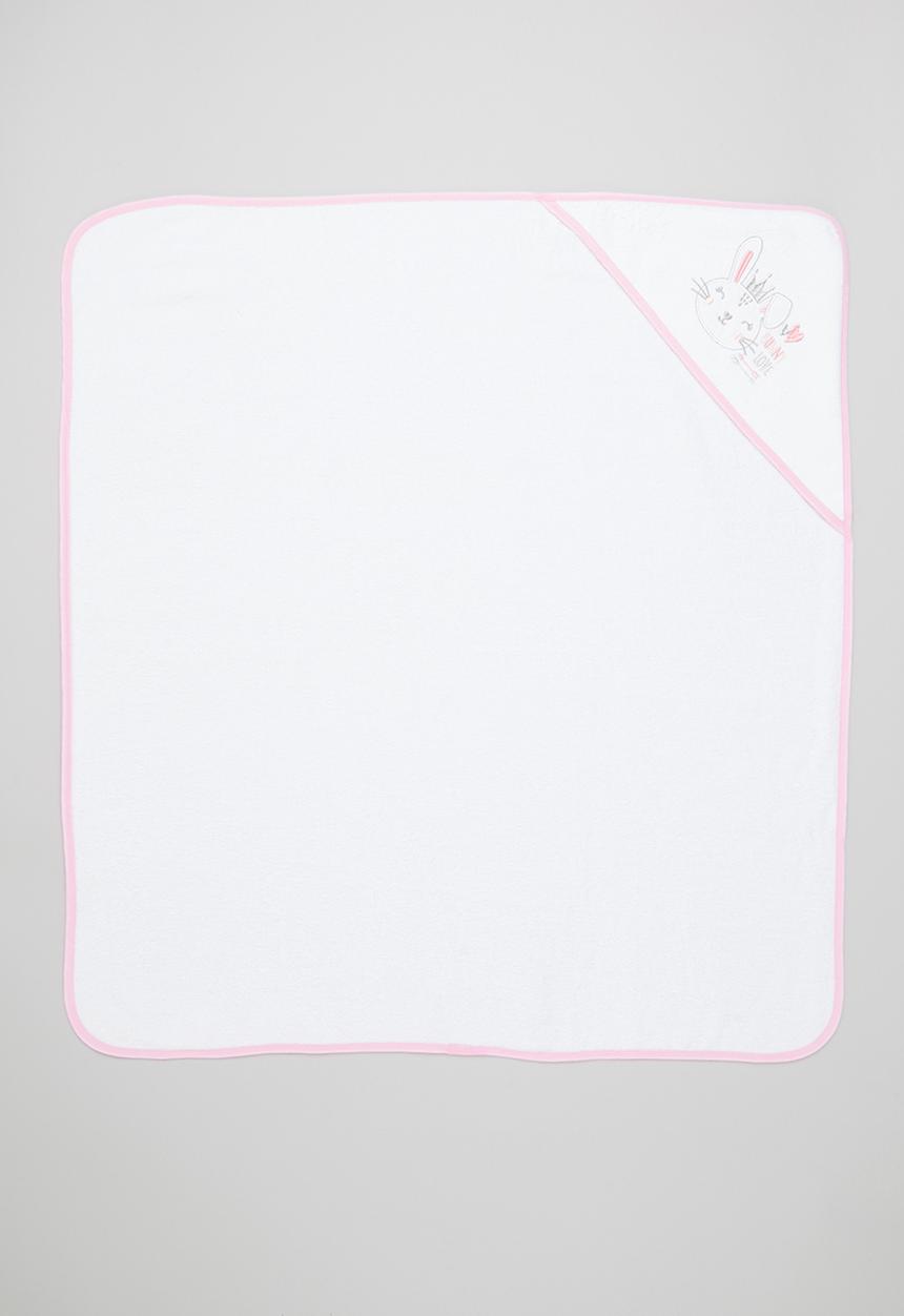 Character Group - Bunny hooded towel - white/pink