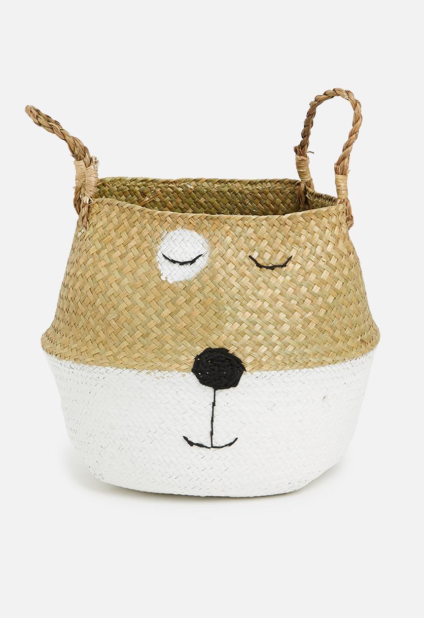 Sixth Floor - Wink storage basket - natural & white