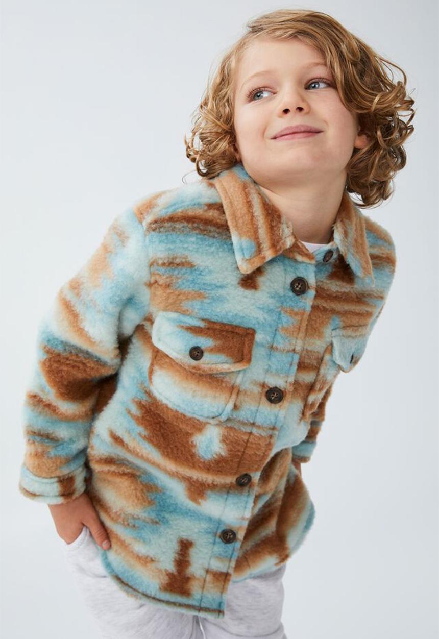 Cotton On - Heath brushed shacket - coco jumbo