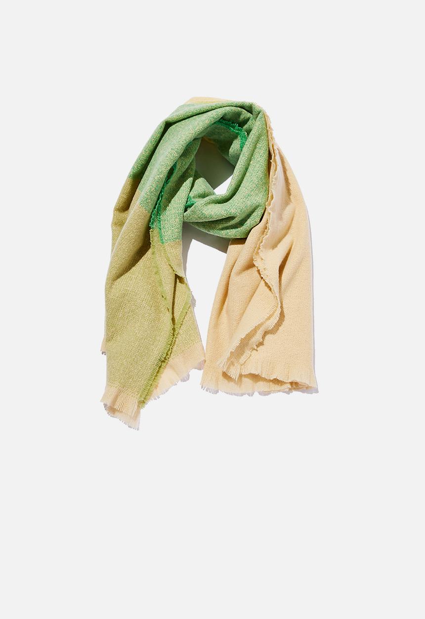Rubi - Brady blanket scarf - bright green stripe