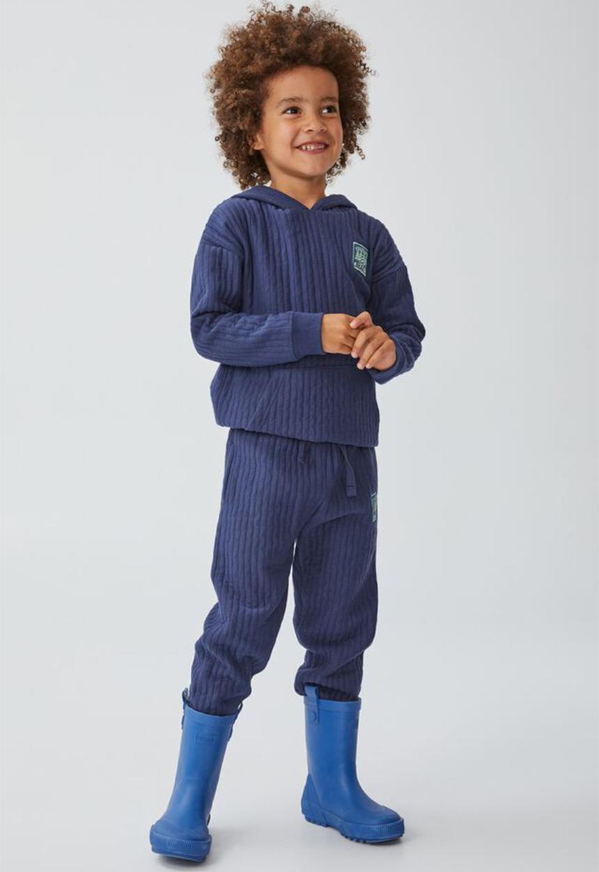 Cotton On - Kira trackpant - indigo rib