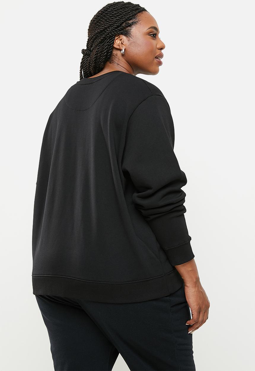 POLO - Plus woman logo sweater - black