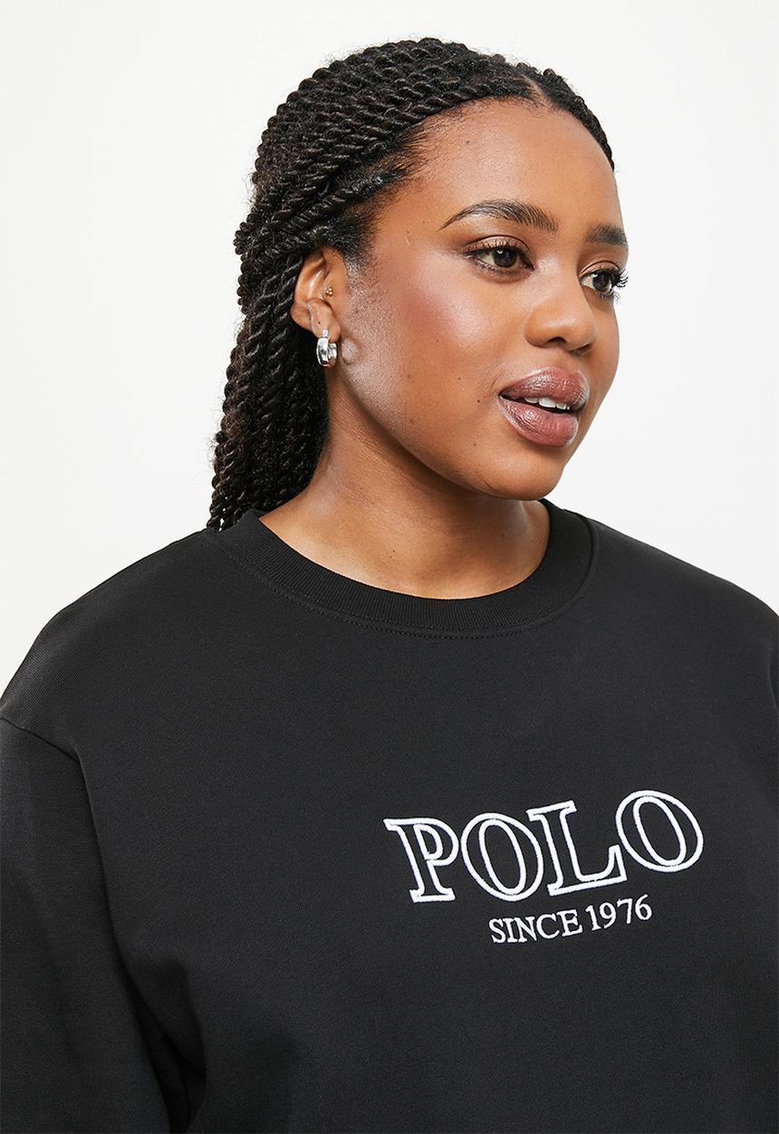 POLO - Plus woman logo sweater - black