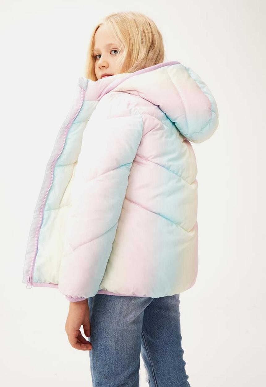 Cotton On - Frankie puffer jacket - rainbow ombre