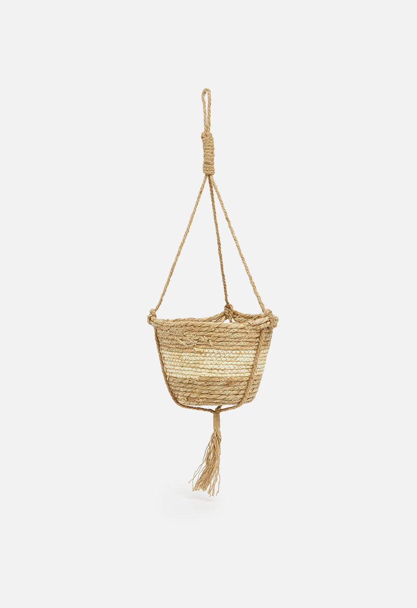 Sixth Floor - Miro hanging planter - cream