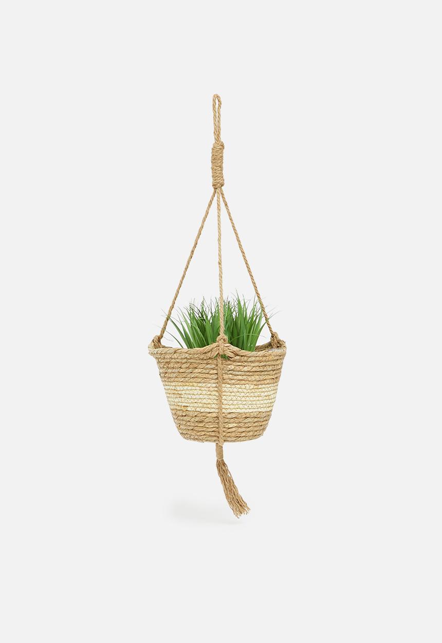 Sixth Floor - Miro hanging planter - cream