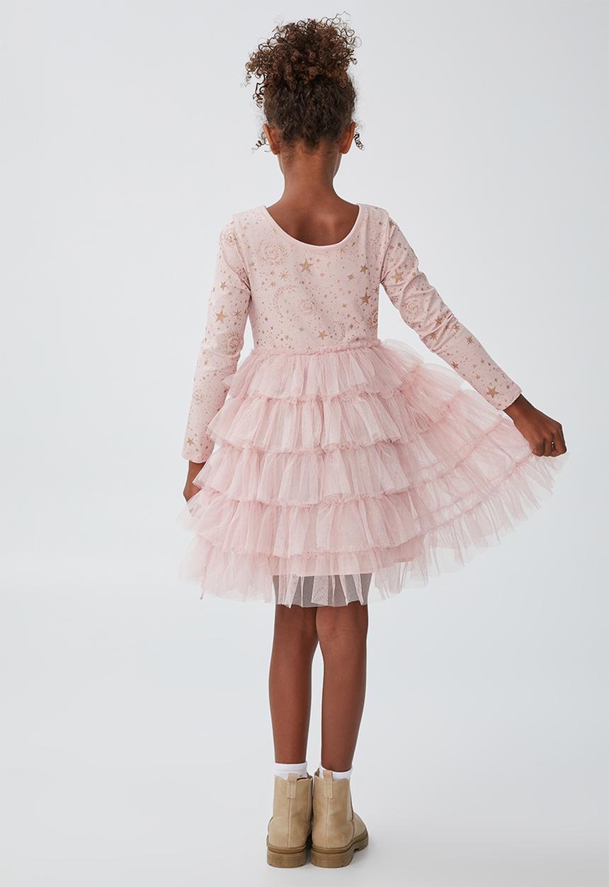 Cotton On - Iris long sleeve dress - dusty pink 