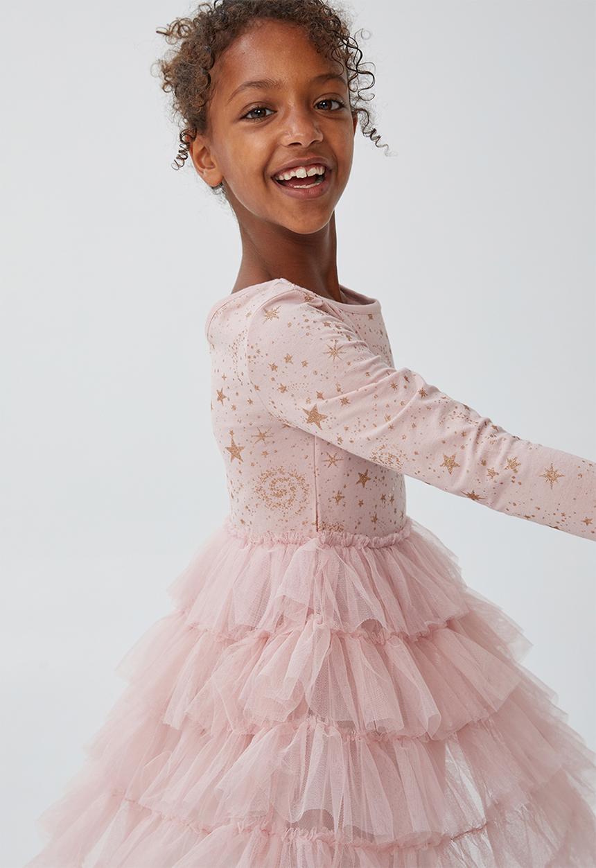 Cotton On - Iris long sleeve dress - dusty pink 