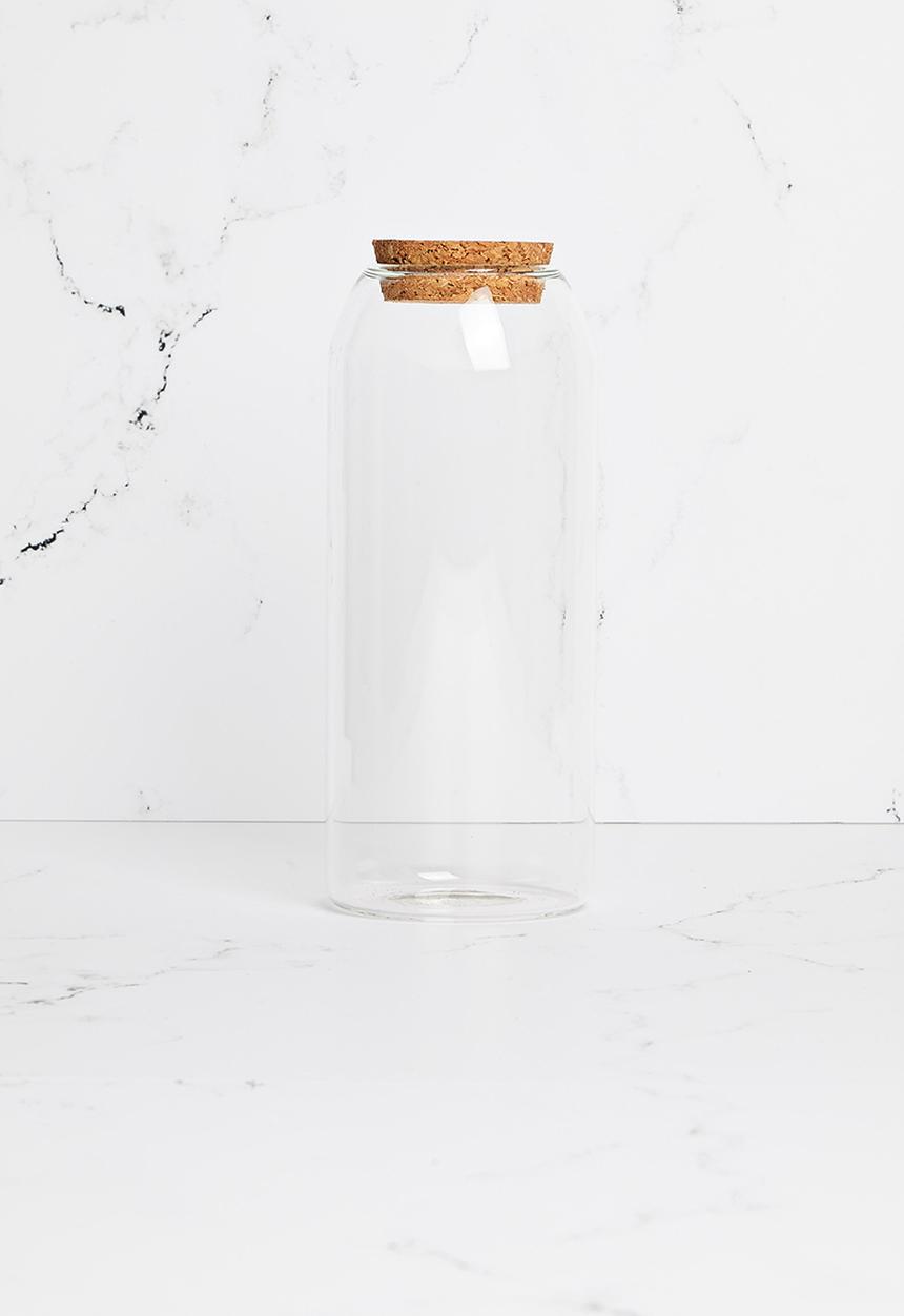 Sixth Floor - Storage glass cannister set of 3 - clear