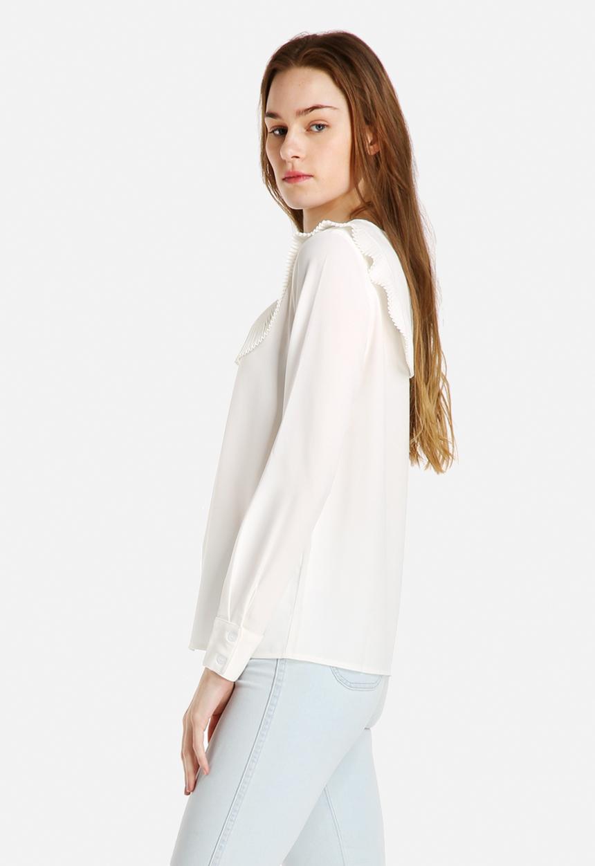 Dahlia - Pleated Bib Detail Blouse
