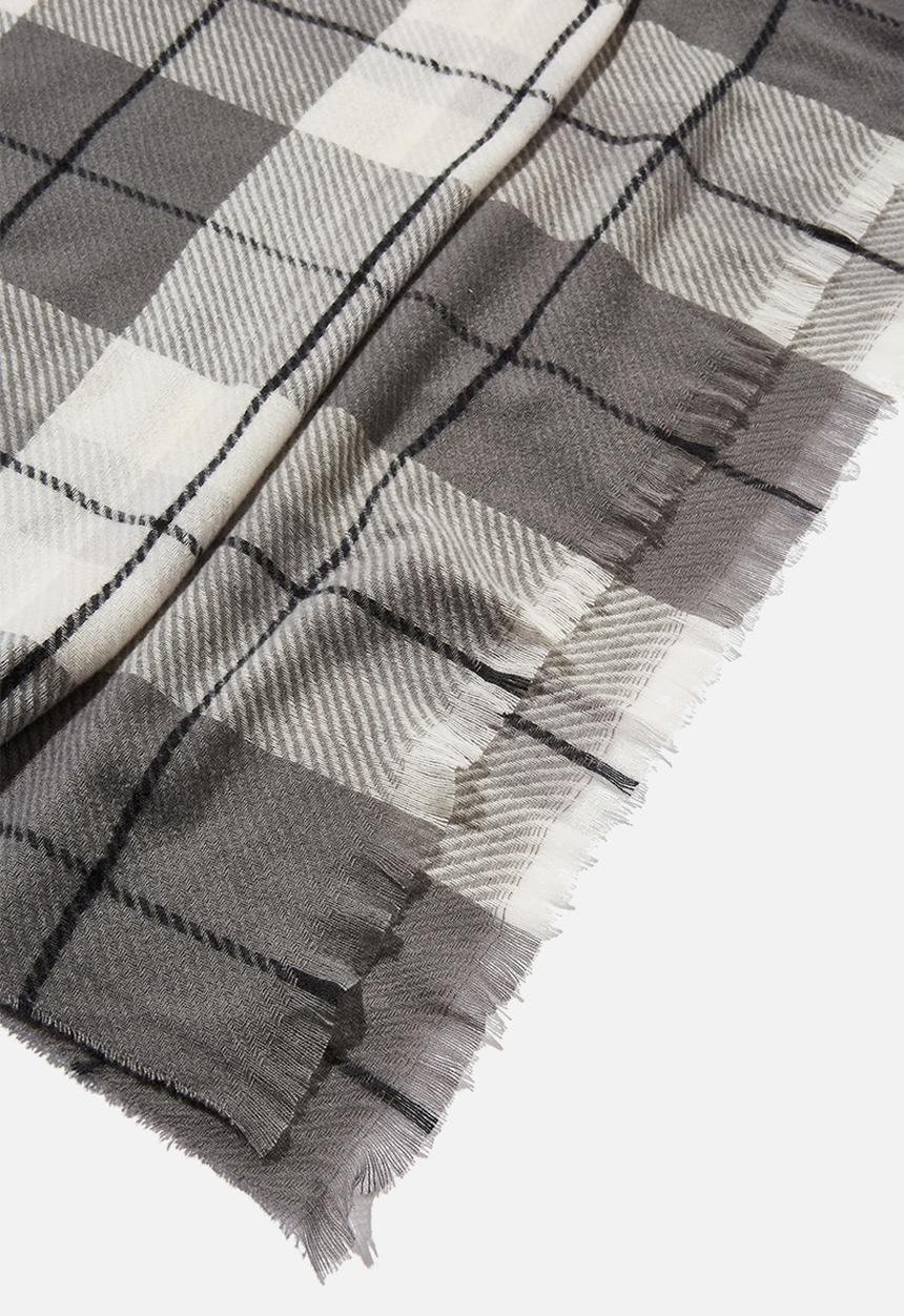 Rubi - Millie mid weight scarf - heritage black check