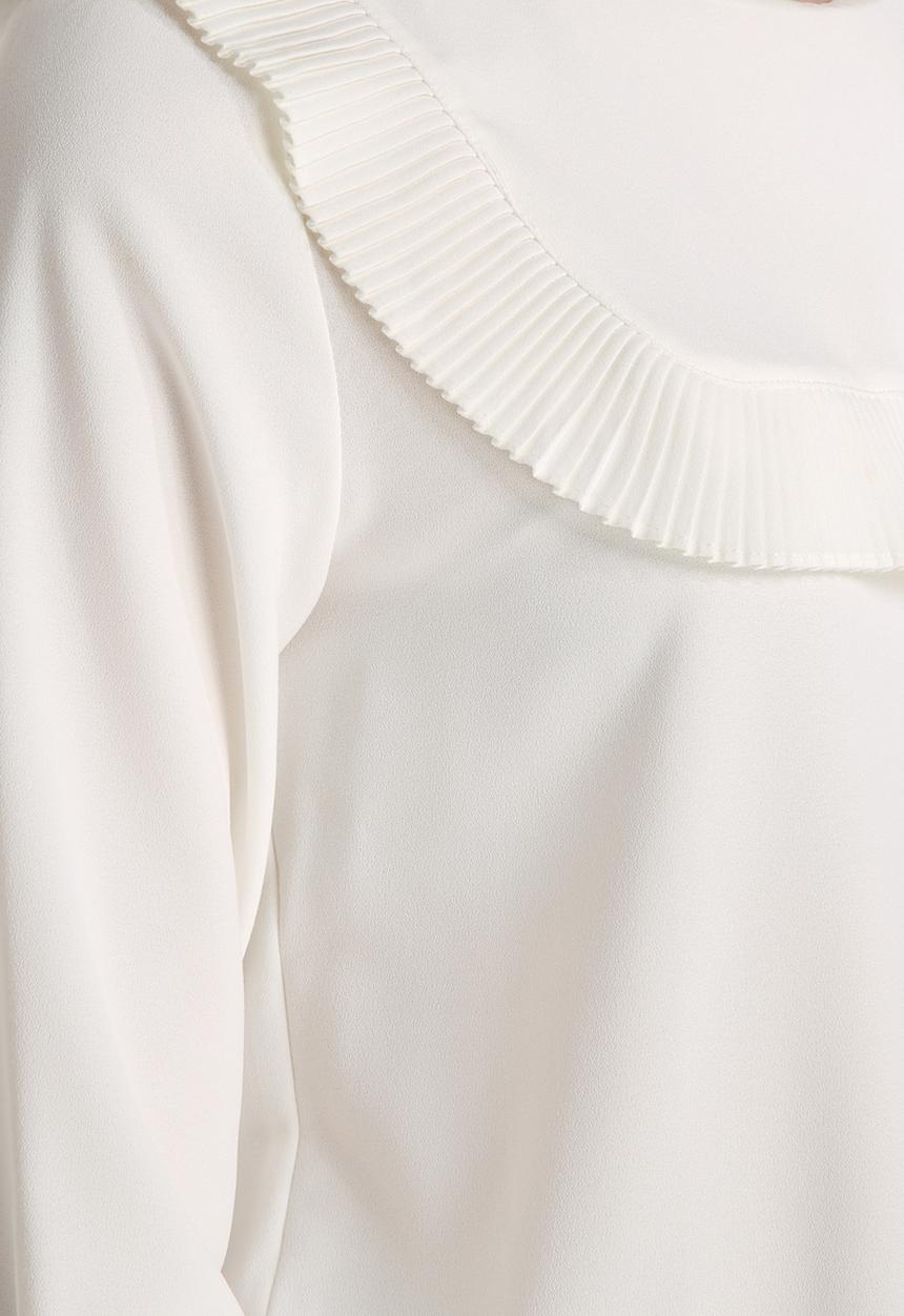 Dahlia - Pleated Bib Detail Blouse