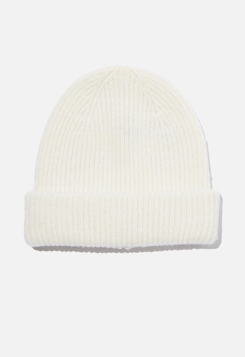 Rubi - Racquel ribbed beanie - winter white