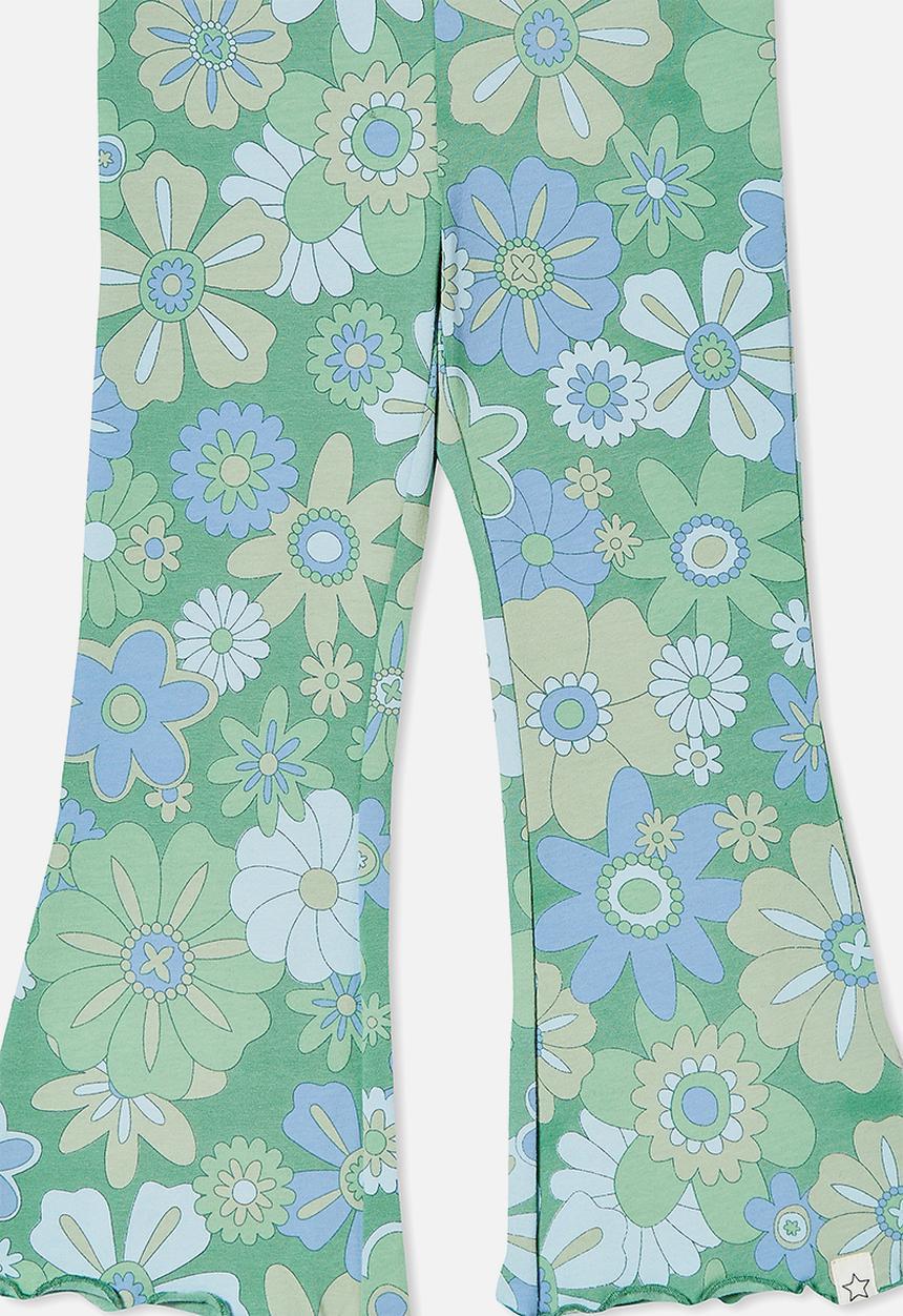 Cotton On - Francine flare pant - guac/wanda floral