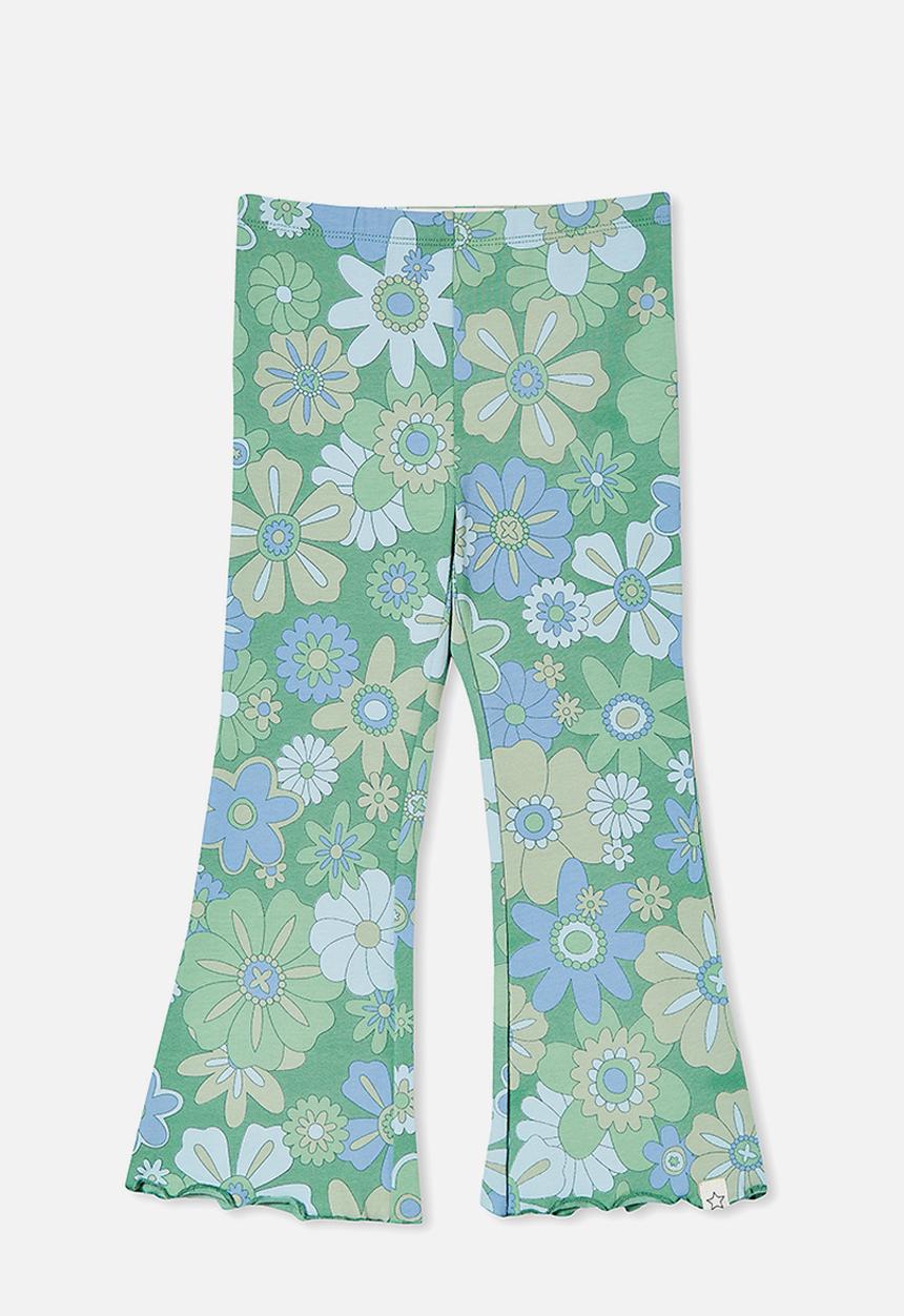 Cotton On - Francine flare pant - guac/wanda floral