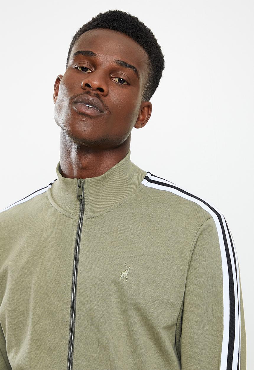 POLO - Men full zip funnel sweat - fatigue